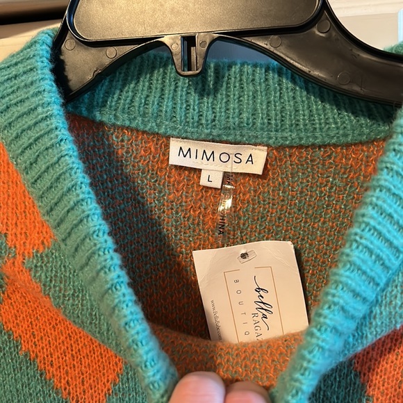 Mimosa Cropped Sweater NWT - Picture 5 of 7